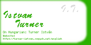 istvan turner business card